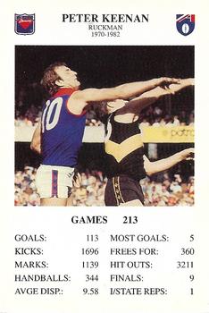 1994 The Great Footy Card Game #NNO Peter Keenan Front